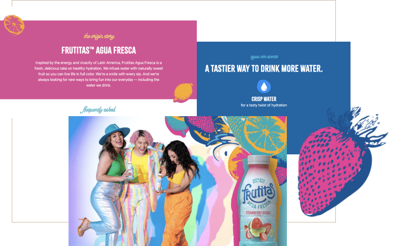 Screenshot of Frutitas Website overview